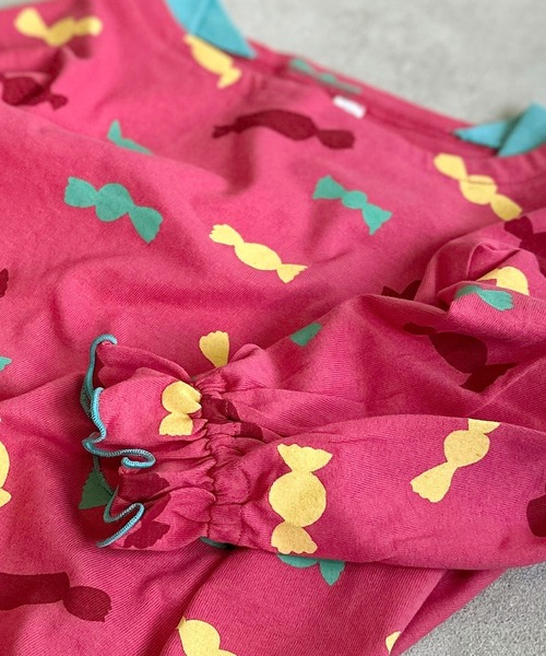 HOGAN RANCH WEAR（ホーガンランチウエア）の「ソウガラフレアスリーブカットソー（Tシャツ/カットソー・キッズ・チャコール/ピンク/オフホワイト・90/100/110/120/80/130/140/150）」の7枚目の写真