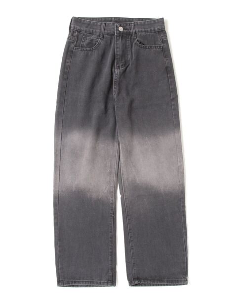 Dream garden(ドリームガーデン)の「グラデーションワイドデニムパンツ(デニムパンツ・レディース・ブラック・S/M/2XL/L/XL)」の3枚目の写真