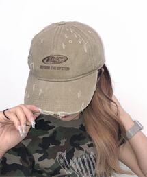 WEGO | WEGO/ダメージロゴ刺繍キャップ(キャップ)