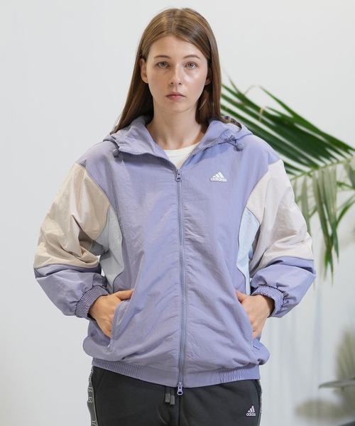 【セール】adidas/アディダス ウーブンジャケット オーバーサイズ KTX59（ナイロンジャケット）｜adidas（アディダス）