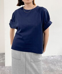 fredy emue | シルケット袖ギャザープルオーバーカットソー(Tシャツ/カットソー)