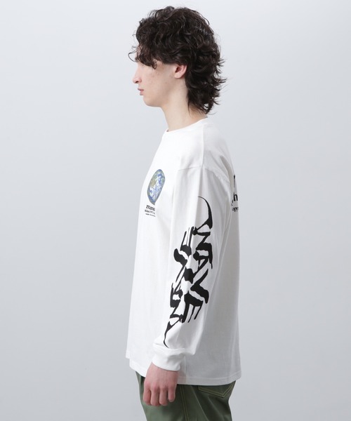 MANASTASH(マナスタッシュ)の「MANASTASH/マナスタッシュ/CiTee L/S TEE WAVE/シティーロングスリーブTシャツ ウェーブ(Tシャツ/カットソー・メンズ・ブラック/ターコイズブルー/ホワイト・XL/L/M/S)」の16枚目の写真