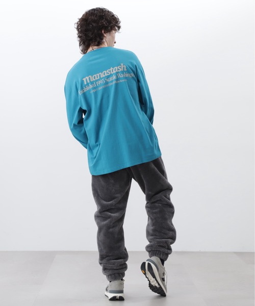 MANASTASH(マナスタッシュ)の「MANASTASH/マナスタッシュ/CiTee L/S TEE WAVE/シティーロングスリーブTシャツ ウェーブ(Tシャツ/カットソー・メンズ・ブラック/ターコイズブルー/ホワイト・XL/L/M/S)」の9枚目の写真
