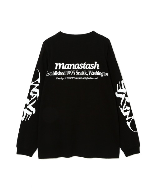 MANASTASH(マナスタッシュ)の「MANASTASH/マナスタッシュ/CiTee L/S TEE WAVE/シティーロングスリーブTシャツ ウェーブ(Tシャツ/カットソー・メンズ・ブラック/ターコイズブルー/ホワイト・XL/L/M/S)」の5枚目の写真
