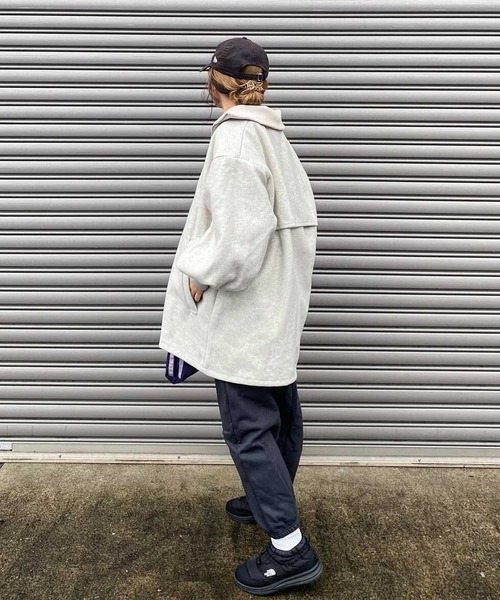 セール】配色リブ衿ミドルZIPコート（その他アウター）｜GeeRA（ジーラ