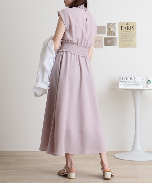 MARBLE WALTS(マーブルワルツ)の「MARBLE WALTZ ウエストシャーリングワンピース(ワンピース・レディース・グレイッシュベージュ/スモークピンク/モカ/ダークグリーン・M)」の21枚目の写真