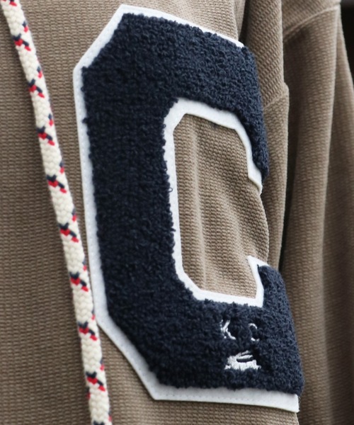 KRIFF MAYER Lady's Collection（クリフメイヤーレディースコレクション）の「ワッペンスタンドクルー（スウェット・レディース・カラフル/チャコール/ナチュラル/ブラック/グレイッシュベージュ・MEDIUM/LARGE）」の15枚目の写真