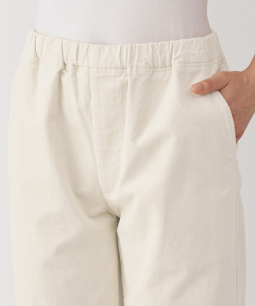 無印良品(ムジルシリョウヒン)の「婦人 ストレッチコーデュロイイージーストレートパンツ(その他パンツ・レディース・スモーキーグリーン系/スモークピンク/アイボリー/ネイビー/ダークグレー・XL/L/M/S)」の9枚目の写真