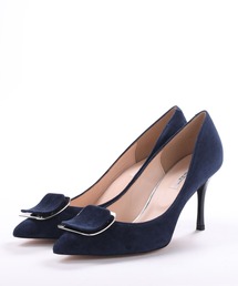 LovelyWalk スクエアバックルパンプス