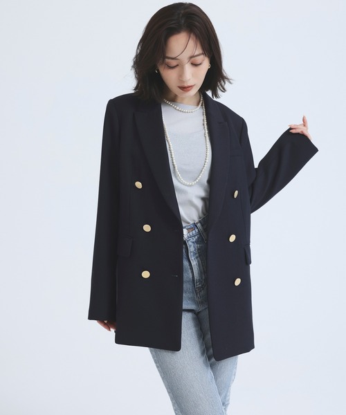 anuans（アニュアンス）の「ウールギャバジンダブルテーラード金