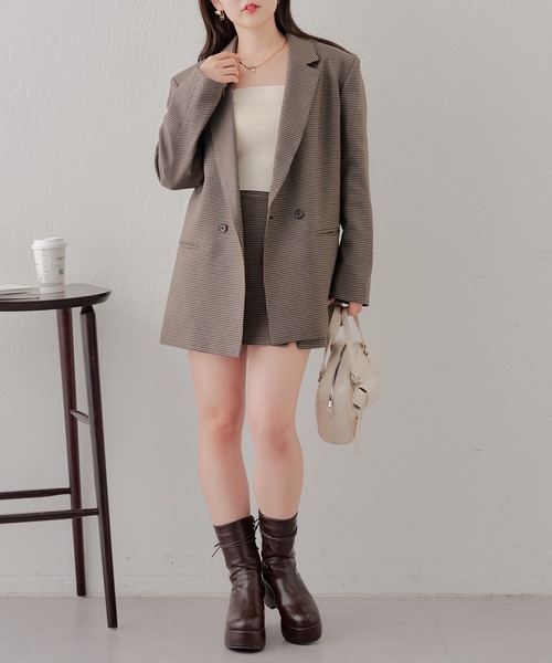 Chico（チコ）の「【WEB限定/REVIVAL】袖スリットオーバーサイズジャケット（テーラードジャケット・レディース・グレー/ブラウン系その他2/ブラック・FREE）」の20枚目の写真