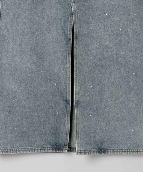 Heather（ヘザー）の「ラインストーンDenimロングスカート　145374（デニムスカート・レディース・ブルー・M/S）」の14枚目の写真