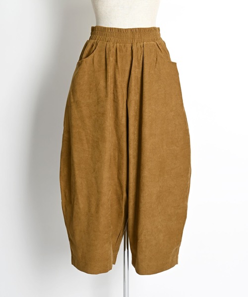 MARAI(マーライ)の「【MARAI】サルエルパンツ レディース ガウチョパンツ コーデュロイ(その他パンツ・レディース・ホワイト/ブラウン/ブラック/ブルー・FREE)」の11枚目の写真
