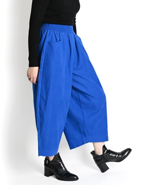 MARAI(マーライ)の「【MARAI】サルエルパンツ レディース ガウチョパンツ コーデュロイ(その他パンツ・レディース・ホワイト/ブラウン/ブラック/ブルー・FREE)」の20枚目の写真