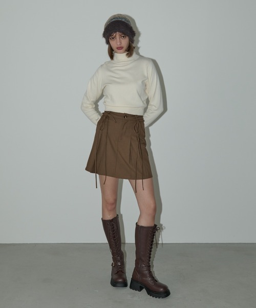 idem（イデム）の「mix color shaggy beanie / MIXカラーシャギービーニー（ニットキャップ/ビーニー・レディース・グレー/ブラウン・FREE）」の17枚目の写真