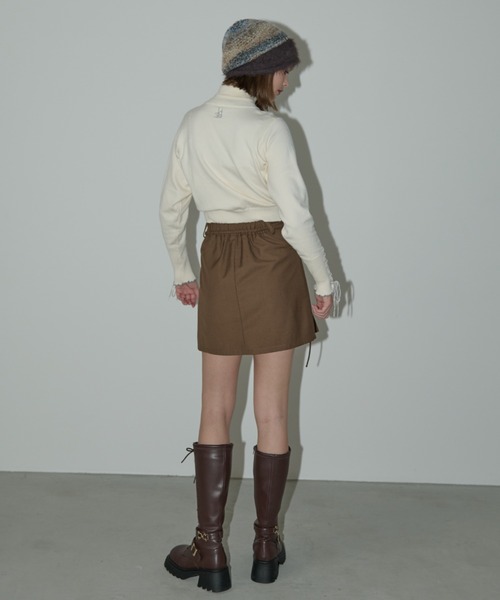 idem（イデム）の「mix color shaggy beanie / MIXカラーシャギービーニー（ニットキャップ/ビーニー・レディース・グレー/ブラウン・FREE）」の18枚目の写真