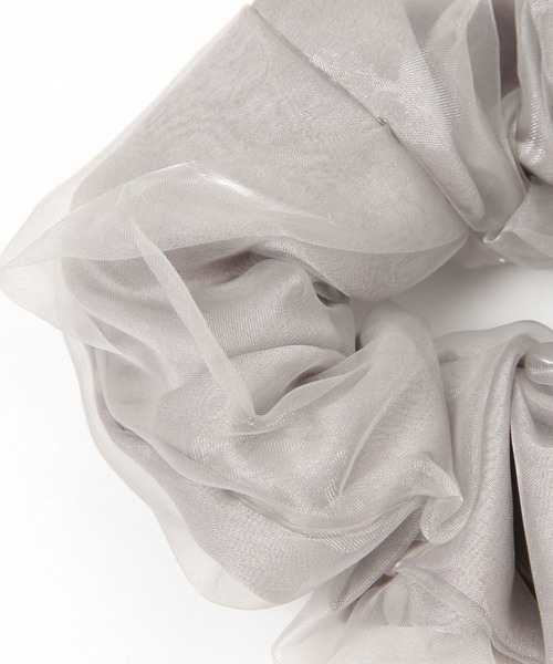 LAKOLE(ラコレ)の「オーガンジーシュシュ / 150006(シュシュ・レディース・ベージュ/ブラック/グレー/ブラウン・FREE)」の8枚目の写真