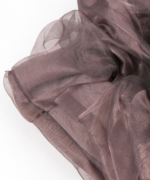 LAKOLE(ラコレ)の「オーガンジーシュシュ / 150006(シュシュ・レディース・ベージュ/ブラック/グレー/ブラウン・FREE)」の9枚目の写真