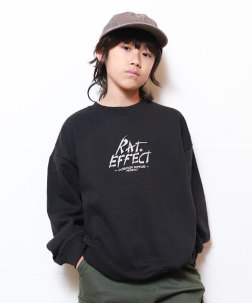 RAT EFFECT（ラットエフェクト）の「RAT EFFECT/ラットエフェクト　RATEFFECT MOUNTAINトレーナー（スウェット・キッズ・ライトグレー/グリーン/ブラック/オートミール・150/140/130/160）」の21枚目の写真