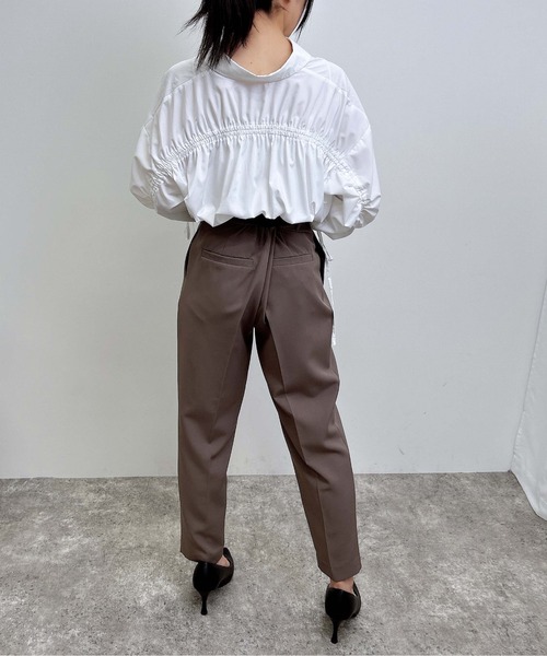 INGNI（イング）の「バックドロストシャツ（シャツ/ブラウス・レディース・ブルー/オフホワイト/ブラック・M）」の12枚目の写真