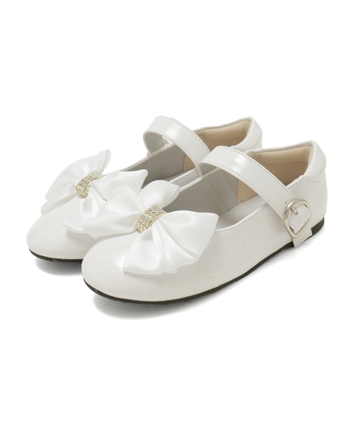 SOROTTO（ソロット）の「軽量 ビッグリボンのビジュー付きパンプス/フォーマルシューズ（ドレスシューズ・キッズ・ホワイト/ブラック・22.0cm/21.0cm/20.0cm/19.0cm）」の10枚目の写真