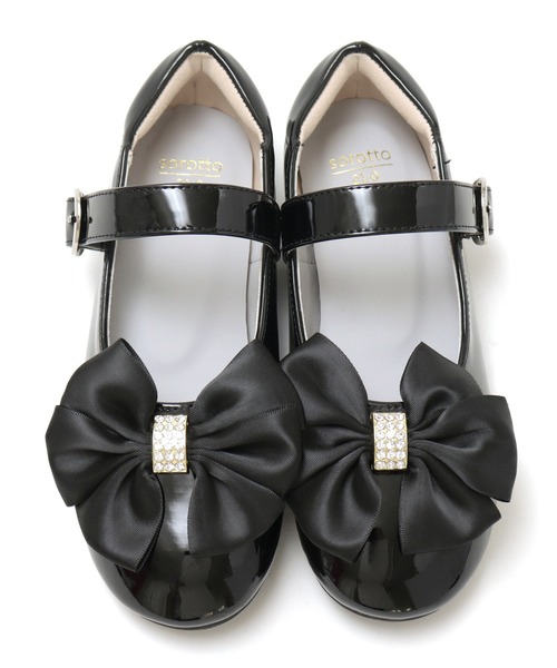 SOROTTO（ソロット）の「軽量 ビッグリボンのビジュー付きパンプス/フォーマルシューズ（ドレスシューズ・キッズ・ホワイト/ブラック・22.0cm/21.0cm/20.0cm/19.0cm）」の13枚目の写真