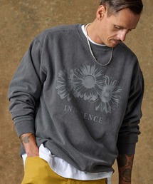 msw1573-Printed Pigment Sweat（Daisy）スウェット