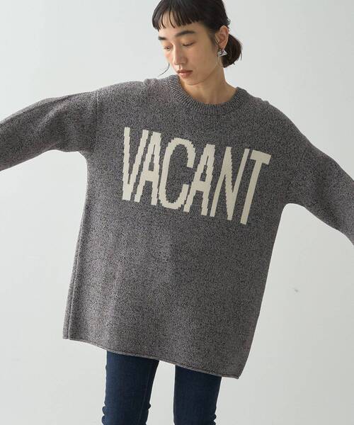 AMERICAN HOLIC(アメリカンホリック)の「バイパチVACANTロングニットプルオーバー(チュニック・レディース・ブラック/杢グレー・FREE)」の22枚目の写真