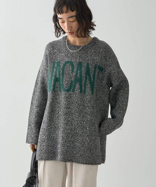 AMERICAN HOLIC(アメリカンホリック)の「バイパチVACANTロングニットプルオーバー(チュニック・レディース・ブラック/杢グレー・FREE)」の3枚目の写真