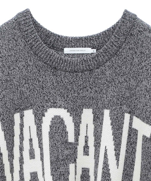 AMERICAN HOLIC(アメリカンホリック)の「バイパチVACANTロングニットプルオーバー(チュニック・レディース・ブラック/杢グレー・FREE)」の13枚目の写真