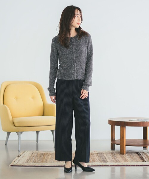 B:MING by BEAMS(ビーミングバイビームス)の「ピンストライプ ライン パンツ(S~M)(その他パンツ・レディース・チャコールグレー/ネイビー・SMALL/MEDIUM)」の4枚目の写真