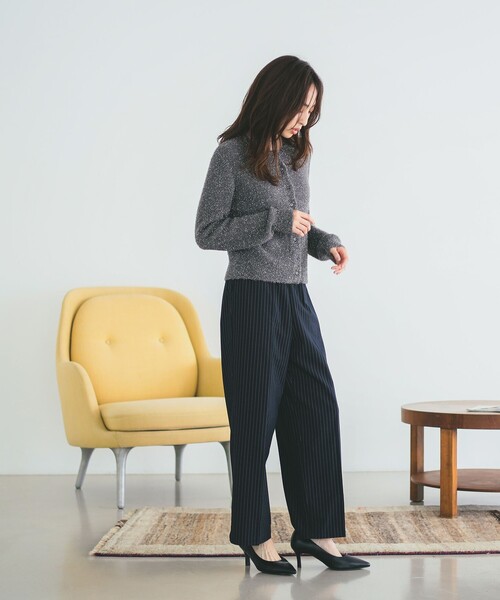 B:MING by BEAMS(ビーミングバイビームス)の「ピンストライプ ライン パンツ(S~M)(その他パンツ・レディース・チャコールグレー/ネイビー・SMALL/MEDIUM)」の5枚目の写真