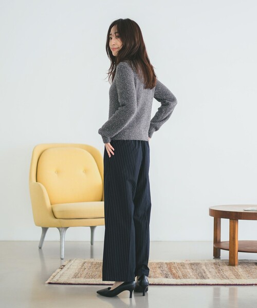 B:MING by BEAMS(ビーミングバイビームス)の「ピンストライプ ライン パンツ(S~M)(その他パンツ・レディース・チャコールグレー/ネイビー・SMALL/MEDIUM)」の6枚目の写真