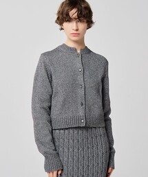 グロッシー ニット カーディガン（uncrave WHITE）