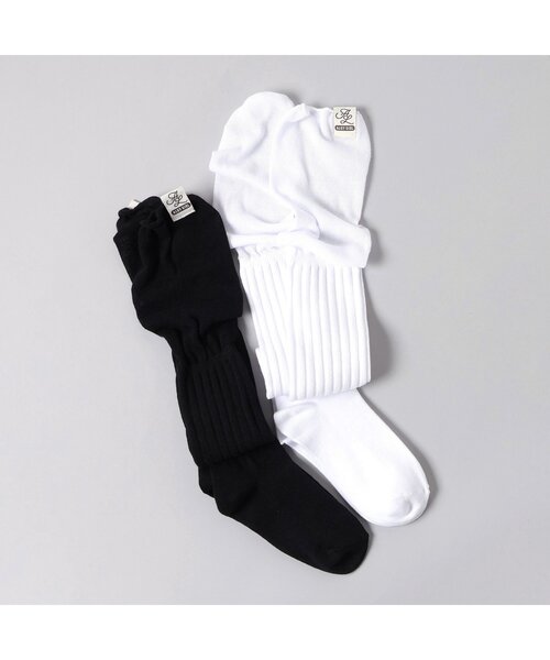 algy(アルジー)の「シアー切り替えニーハイソックス(ソックス/靴下・キッズ・ブラック/オフホワイト・21/24)」の9枚目の写真