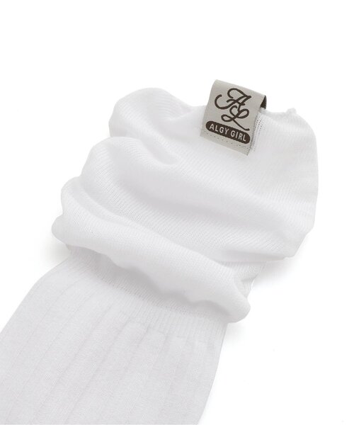 algy(アルジー)の「シアー切り替えニーハイソックス(ソックス/靴下・キッズ・ブラック/オフホワイト・21/24)」の5枚目の写真