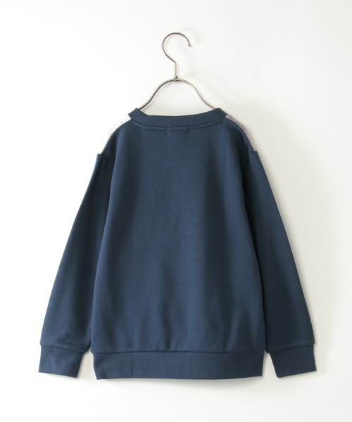ikka(イッカ)の「ニットソーブロックストレーナー(120~160cm)(スウェット・キッズ・その他/ネイビー・130/140/150/160/120)」の4枚目の写真