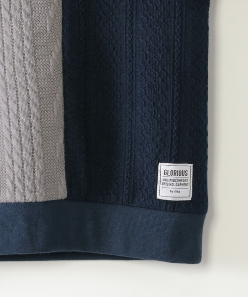ikka(イッカ)の「ニットソーブロックストレーナー(120~160cm)(スウェット・キッズ・その他/ネイビー・130/140/150/160/120)」の8枚目の写真