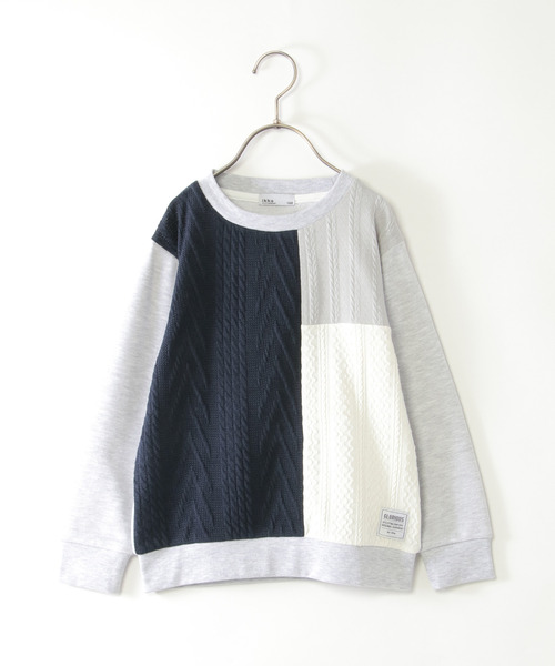 ikka(イッカ)の「ニットソーブロックストレーナー(120~160cm)(スウェット・キッズ・その他/ネイビー・130/140/150/160/120)」の13枚目の写真