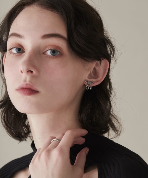 ciite' surgical stainless（シーテサージカルステンレス）の「【 金属アレルギー対応 】 リボンイヤリング サージカルステンレス   (両耳用)（イヤリング・レディース・シルバー/ゴールド・FREE）」の18枚目の写真