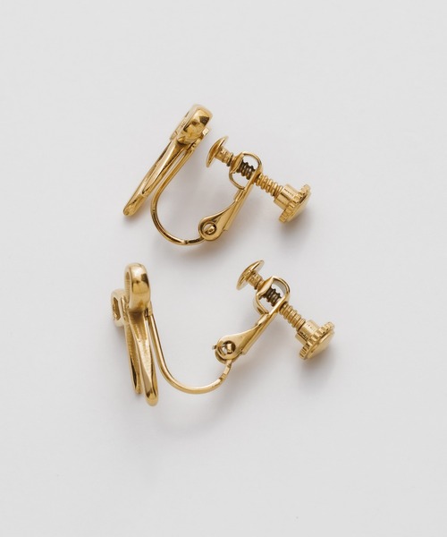 ciite' surgical stainless（シーテサージカルステンレス）の「【 金属アレルギー対応 】 リボンイヤリング サージカルステンレス   (両耳用)（イヤリング・レディース・シルバー/ゴールド・FREE）」の4枚目の写真