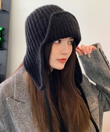 MEMECLE（メメクル）の「【 MEMECLE / メメクル 】耳あて ニット バラクラバ（ニットキャップ/ビーニー）」