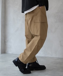 6Poket twill Wide Cargo pants