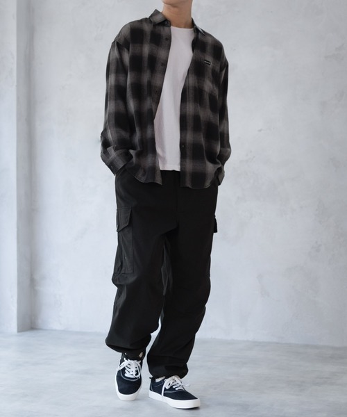 Mac-House(マックハウス)の「6Poket twill Wide Cargo pants(カーゴパンツ・メンズ・ブラック/ベージュ/オリーブ・M/XL/L)」の4枚目の写真