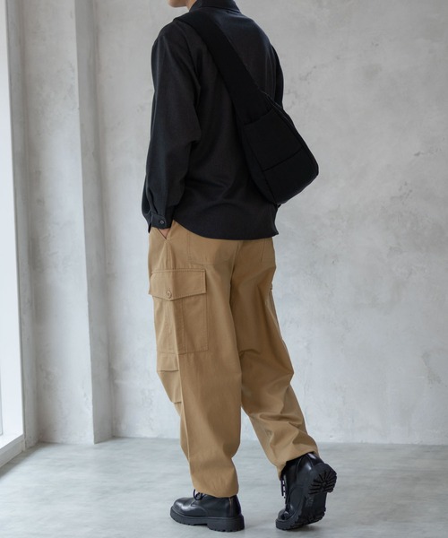 Mac-House(マックハウス)の「6Poket twill Wide Cargo pants(カーゴパンツ・メンズ・ブラック/ベージュ/オリーブ・M/XL/L)」の9枚目の写真