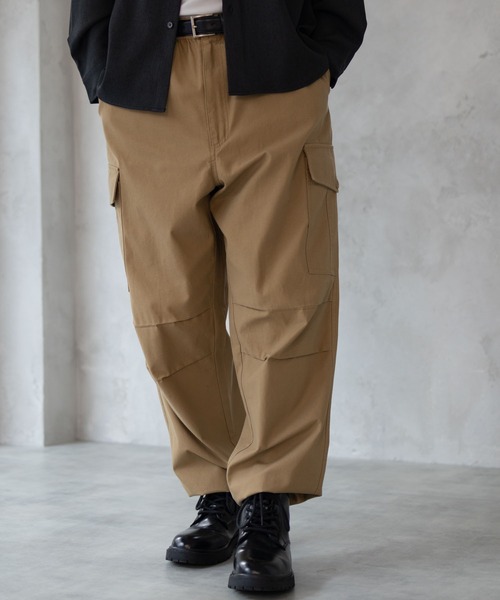 Mac-House(マックハウス)の「6Poket twill Wide Cargo pants(カーゴパンツ・メンズ・ブラック/ベージュ/オリーブ・M/XL/L)」の10枚目の写真