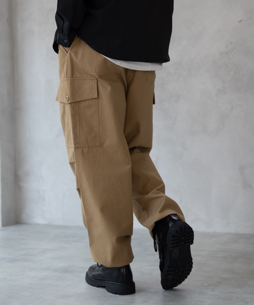 Mac-House(マックハウス)の「6Poket twill Wide Cargo pants(カーゴパンツ・メンズ・ブラック/ベージュ/オリーブ・M/XL/L)」の11枚目の写真