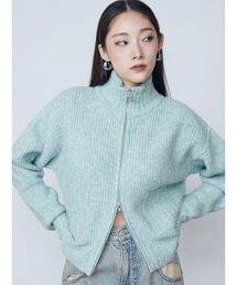 EMODA | ルーズハイネックリブニット(カーディガン/ボレロ)