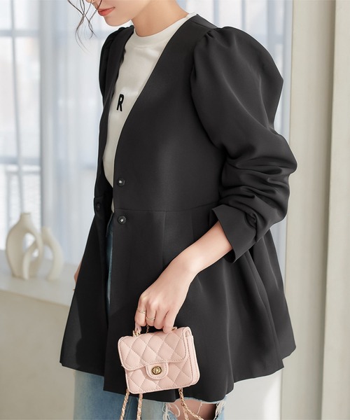 セール】[ セレモニー ] サイズが選べるペプラムジャケット4点スーツ