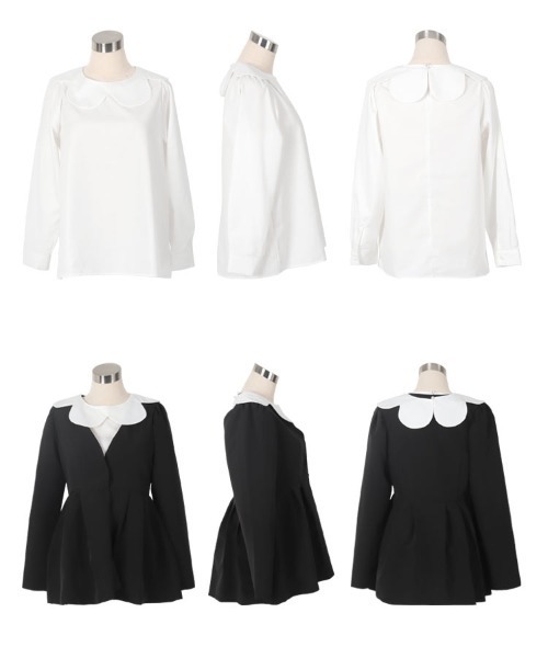 KOBE LETTUCE（コウベレタス）の「[ セレモニー ] サイズが選べるペプラムジャケット4点スーツ（スーツセット・レディース・ブラック/ネイビー/ネイビー系/ブラック系・M/L/M1/L1）」の16枚目の写真